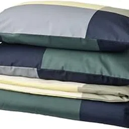 Ikea BRUNKRISSLA Duvet Cover and 2 Pillowcases, Green/Multicolour, 240x220/50x80 cm (94x87/20x31)-picture-49