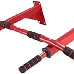 ATORSE® Pull up Bar Wall Mounted Fitness Equipment Chin up Bar for Outdoor Home Arms Red-picture-18