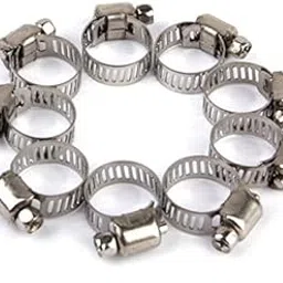 TRENDYNEST 3X 10PCS Cars Motorcycle Fuel LINE Jubilee Hose CLAMP Petrol Pipe Clips 10-16mm| Nut Bolt Set | Metal Fasteners | Screw Assortment-image-5