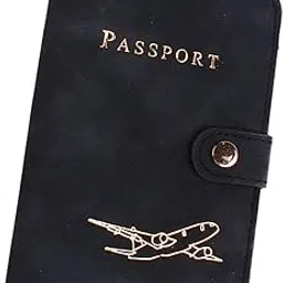 saz dekor Passport Cover Holder Durable Small Passport Case for Women Men Black|Portable Digital Weighing Scale for Gas Cylinder, Luggage, Travel, Bag for Women&Men, Rolling Luggage Bag| image 1
