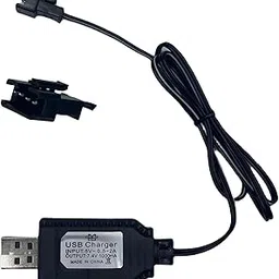 Smart Universal RC USB Charger Cable with SM-4PIN Plug Compatible RC Car RC Plane RC Tank RC Boat and Other Remote Control Toys for 7.4V Lipo Battery USB Charger with Battery Protection (1)-picture-12