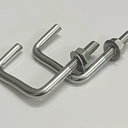 Daystar Solutions Stainless Steel J Bolt with nut & Wash for Solar Panel Mounting | Heavy Duty SS304 Fastener | Corrosion Resistant| For 1.5 Inch Square Tube/Pipe | M6 x 40mm x 40mm | Pack Of 4-picture-11