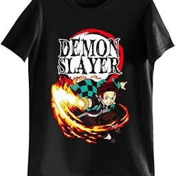 Unisex Kids and Adults DSL-A19 Anime Printed Round Neck 100% Cotton Tshirt (Pack of 1)-image-2