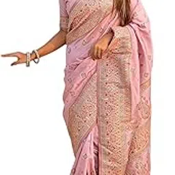 elite weaves Original Pashmina Kashmiri Silk Zari Woven Saree-picture-49