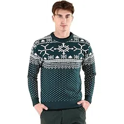 the indian garage co Men Regular Fit Fair Isle Crew Neck Sweater-picture-14