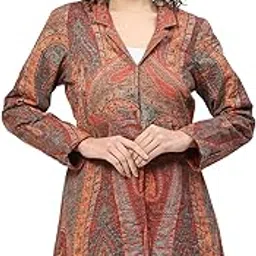 biba Women Rayon Straight Printed Jacket-picture-37