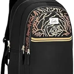 emilly Genie School Backpack for Girls | 19 In-36 Ltr with Three Compartments, Side Pockets and Light Weight with Padded Shoulders | Best for Books, Stationery, Lunch Box & Essentials-picture-41
