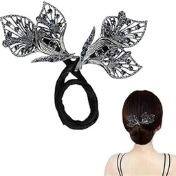 Magic Hair Bun Maker French Hairstyle Twist Bun Maker Lazy Hair Curler Hair Barrettes Bun clip Elegant Hair Accessories for Women Girls (BLACK)-picture-53