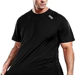drskin 4 or 3, 1 Pack Men's Compression Shirt Short Sleeve Top Sports Baselayer T-Shirt Athletic Workout Running Cool Dry-picture-28