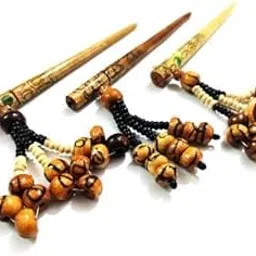 Juda Hair Bun Stick, Hair Bun Chop Stick/Pin, Regular Bun Stick Pack of 3-picture-34