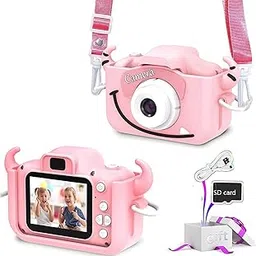 CADDLE & Toes Kids Camera for Boys Girls, 20MP 1080P Digital Video Camera for Kids, Christmas Birthday Gift for Boys Age 4+ to 12, Toy Camera for 4+ 5 6 7 8 9 10 Year Old (Baby Cow Pink)-image-14