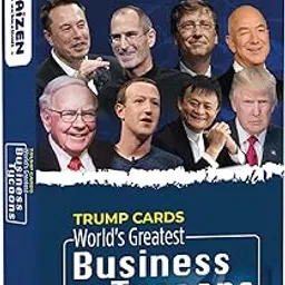 Kaizen MicroLessons Trump Cards: Business Tycoons - Educational Strategy Card Game | 40 Iconic Entrepreneurs | Learn & Play for All Ages-picture-33