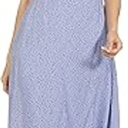 amazon brand - symbol Women's Rayon One Piece Midi Length Wrap Dress-picture-42
