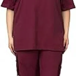 kepa Plus Size Summer Co Ord Set for Women | Top and Lower Set with Stretchable Waistband | Stylish Airport Outfit for Women | Western Track Suit Co-Ord Set for Casual Wear-picture-16