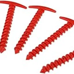 LOSA 5Pcs/Pack 14.5cm ABS/Acralic Tent Peg Nail Tent Stakes for Outdoor Camping Red-picture-22