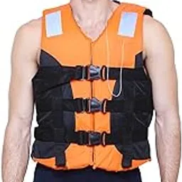 Jilani Polyester Adult Safety Life Jacket (Orange)-picture-31