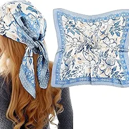 korvika 1pc Soft Headscarf, Stylish Hair Bandana, Bandana for Women, Lightweight Scarf, Versatile Silk Scarf for Everyday Use-picture-43