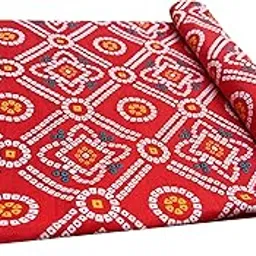 Malan bai 1 Meter Jaipuri Handmade Floral Printed Pure Cotton Unstitched Dress Material Sanganeri Fabric for Blouse/Plazzo,Kurti/Lehenga/Saree/Piece Material for Girl/Women-picture-28