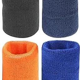 Neska Moda Unisex Multicolor Pack of 4 Cotton Wrist Band-picture-13