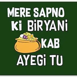 Sapno Ki Biryani Quirky Quoted Kitchen Fridge Magnet- Pack of 1 Fridge Magnet-picture-18
