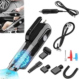SELLERFLOR 3 in 1 Handheld Vacuum for Car, Measurable Tire Pressure, Inflating Tires for Car Small 12v High Power Handheld Portable Car Vacuum Cleaner 14 Ft Cord Car Accessories. (Mechanical)-picture-18