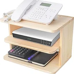 2-Shelf Wall-Mounted Set-Top Box & Wi-Fi Router Holder – Solid Pine Wood, Natural Wax Finish – Floating Shelf for TV Unit, Speakers, Décor – Durable & Elegant-image-10