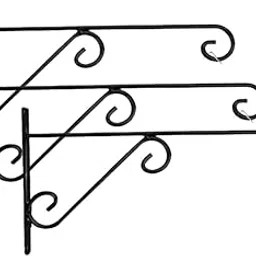 Neonnest® 2 Pack Metal Wall Hook Hanging Plant Bracket | Decorative Straight Plant Hanger for Pots, Bird Feeders, Planters, Lanterns, Cotton, Wind Chimes Indoor Outdoor, Black (4)-picture-25