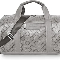 nautica Duffle Bag for Travel | Stylish Leatherette Luggage | Compact and Comfortable for Travelling |Hand Duffel Bag |Suitable for Men and Women, Grey-picture-48