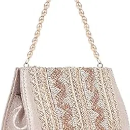 planx SILK Stylish Fancy Unique Designer Potli Bag – Embroidered Pearl Handle Festive Clutch-picture-24