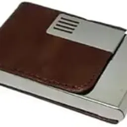unvira Pocket Sized Stitched PU Leather Credit Card Holder Visiting Business Card Case Wallet with Magnetic Shut for Men & Women (Brown)-picture-28