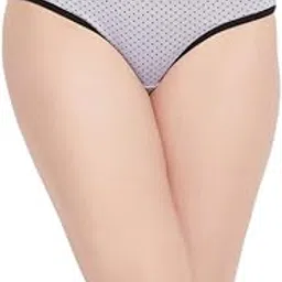 clovia Women's Polyamide Low Waist Outer Elastic Bikini Panty - Purple-picture-11