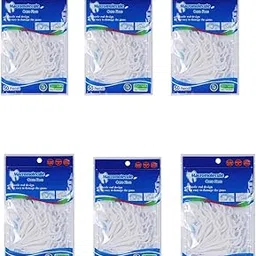 OPNEZON 3 in 1 Tooth Cleaning Dental Floss Toothpicks Plastic Set for Clean Teeth Fresh Floss Breath and Healthy Gums, (PACK OF 300 pcs) (White)-image-88