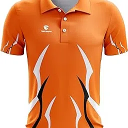 triumph Cricket Sports Jersey for Mens Full Printed DRI-FIT Cricket Polo T Shirt Half Sleeves Jersey Tess for Team Player Cricket Clothes image 1