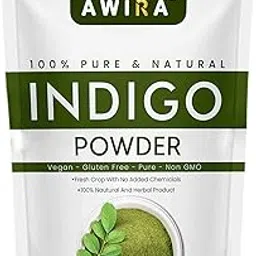 Awira Indigo Leaf Powder For Hair & Scalp Treatment 100% Natural & Pure 50gm-picture-40