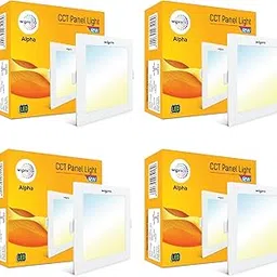 Wipro 12w Square LED Alpha Panel | 3 in 1 (Colour Changing)(Cool Day White/Neutral White/Warm White) | Recessed Down Light for False Ceiling | Cutout - 125mm | Pack of 4-picture-19