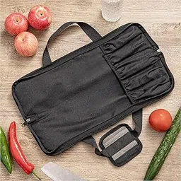 STYLEHEAVEN Chef Knife Bag Multipurpose 5 Slots Zipper Knife Case for Picnic Travel Home-picture-31