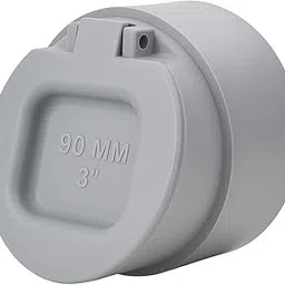 PVC Drain Pipe Flip Cap 90MM (3 Inch) | Anti-Rat & Insect Guard | Durable White PVC Waste Pipe Fitting Cover for Indoor & Outdoor Drainage Use Pack Of 1-picture-13