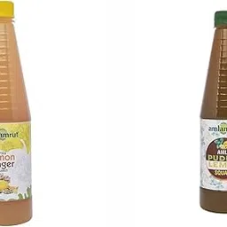 Amlamrut Amla Lemon Ginger Squash 650 ml and Amla Pudina Lemon Squash 650 ml Combo Pack | Traditional Amla Sweets | Fresh, Pure & Delicious | Ideal for Celebrations & Gifting-picture-10