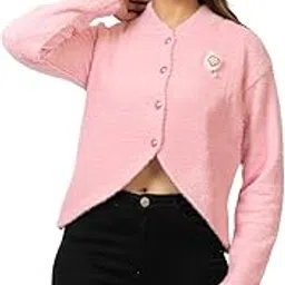 Women's Winter Cardigan Sweater, Long Sleeve, Casual Knitwear-picture-35