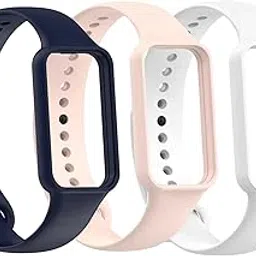 Valente Soft silicone watch bands Compatible with Amazfit Band 7 (Pack Of 3)-picture-66