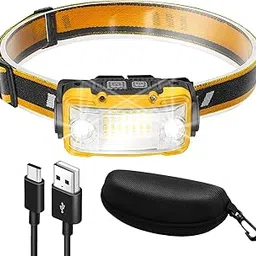 Cercano Headlight, USB Rechargeable, Neck Light, High Brightness, USB, Ultra Wide Angle, Lightweight, Compact, Equipped with Sensor, LED, Disaster Prevention, Waterproof, Camping, Climbing, Hiking,-picture-18