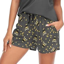 oarencol Womens Pajama Shorts Pj Sleepwear for Women Lounge Bottoms with Drawstring & Pockets S-XXL-picture-23