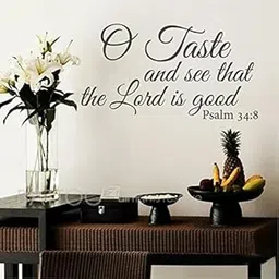 GADGETS WRAP Taste and See That The Lord is Good - Vinyl Lettering Wall Decal Quote Bible Verse Scripture Psalm-image-14