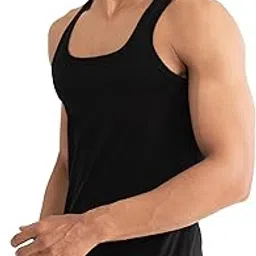 damensch Regular Fit Square Neck Vest for Men | 100% Cotton Fabric, Anti-Bacterial Finish-picture-29