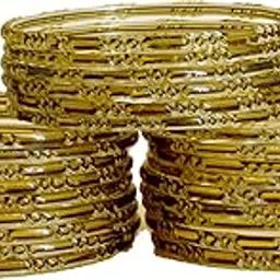 the golden cascade Transparency Design Glass Bangles Set for Women (Pack of 24) /LHRTI-picture-27
