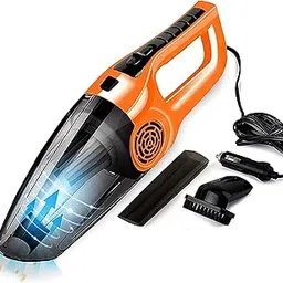 Evetis Portable & Power Full 120W DC 12V Car Vacuum Cleaner (Black)-picture-38
