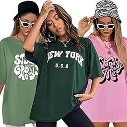 london hills Women's Cotton Oversized Fit T-Shirt-picture-28