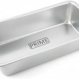 Prime Bakers and Moulders Multipurpose Rectangular Aluminum Mould Baking pan for Oven (1kg)-picture-29