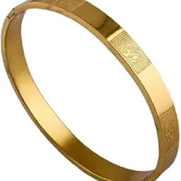 watchstar Om design stainless steel Gold plated polished Adjustbale size bracelet/Kada for mens and womens-picture-42