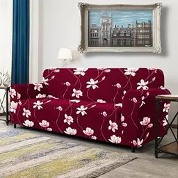 Premium Cotton Elastic Fitted Stretchable Universal Sofa Cover 3 Seater Sofa Cover |3 Seater Fully Covered Sofa Cover Sofa Cover Beautiful Design (Pack of-1) GQ3-image-63